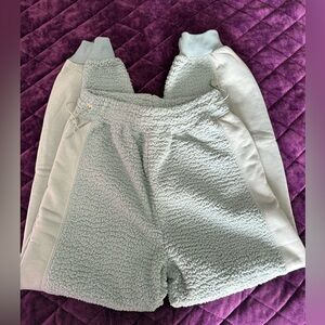 Cozy Sherpa Women sweatpants- Light blue